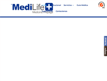 Tablet Screenshot of medilifeparaguay.com